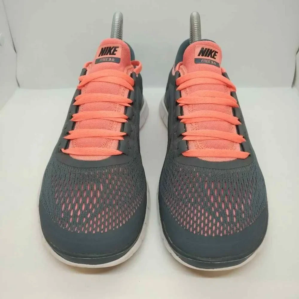 Nike Free 3.0 V5 Running Sneakers Womens Size 7.5 Grey Pink Nike Shoes Training_3